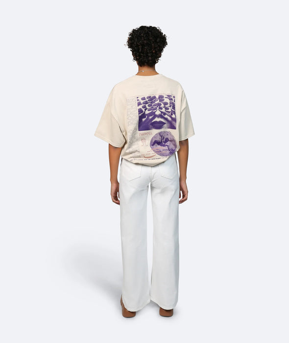 INSOMNIA UNISEX - T-shirt imprimé - Sable