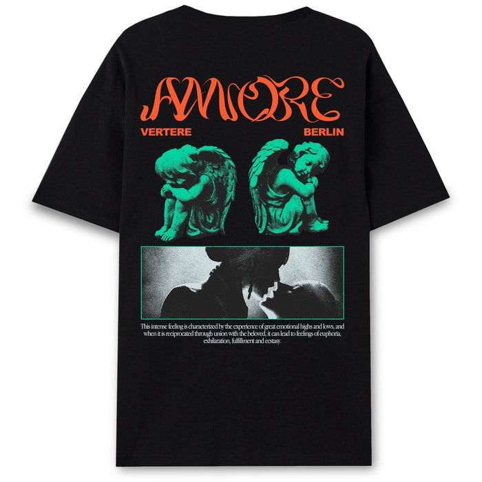 AMORE UNISEX - Print T-shirt - Black - Vertere Berlin