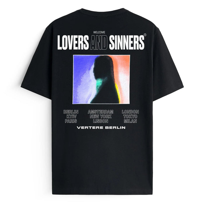 LOVERS AND SINNERS UNISEX - Print T-Shirt - Black - Vertere Berlin